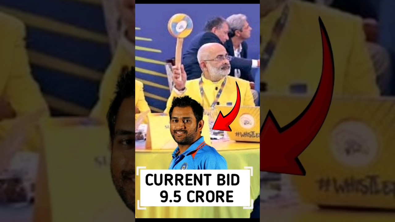 IPl 2008 MS Dhoni's Record-Breaking Bid at IPL 2008 Auction 🏏