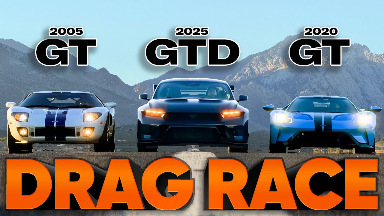 Mustang GTD vs Ford GT: Ultimate Drag Race 🏁
