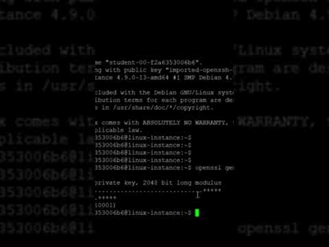 Generating a private key #privatekey #PKC #cryptography #publickey #algorithms #linux