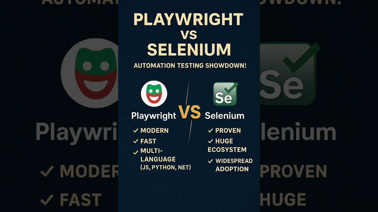 🔥 Selenium vs Playwright in 2025 – Which Automation Tool Is Best?