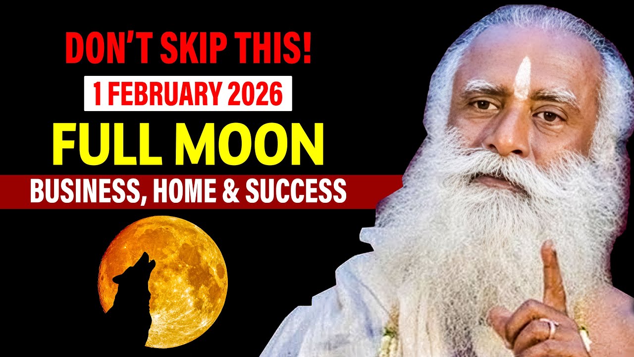 🔴LIVE | SPECIAL FULL MOON | Business, Home & Success | 1 February 2026 | Purnima | Sadhguru