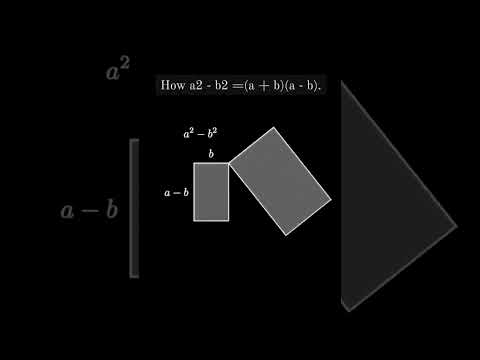 How a2 - b2= (a+b)(a-b) ? #maths #algebra #formula