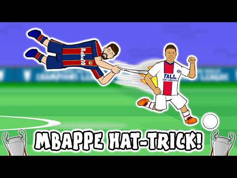 🔥MBAPPE vs BARCA!🔥 (Hat-Trick Barcelona 1-4 PSG Champions League 2021 Goals Highlights)