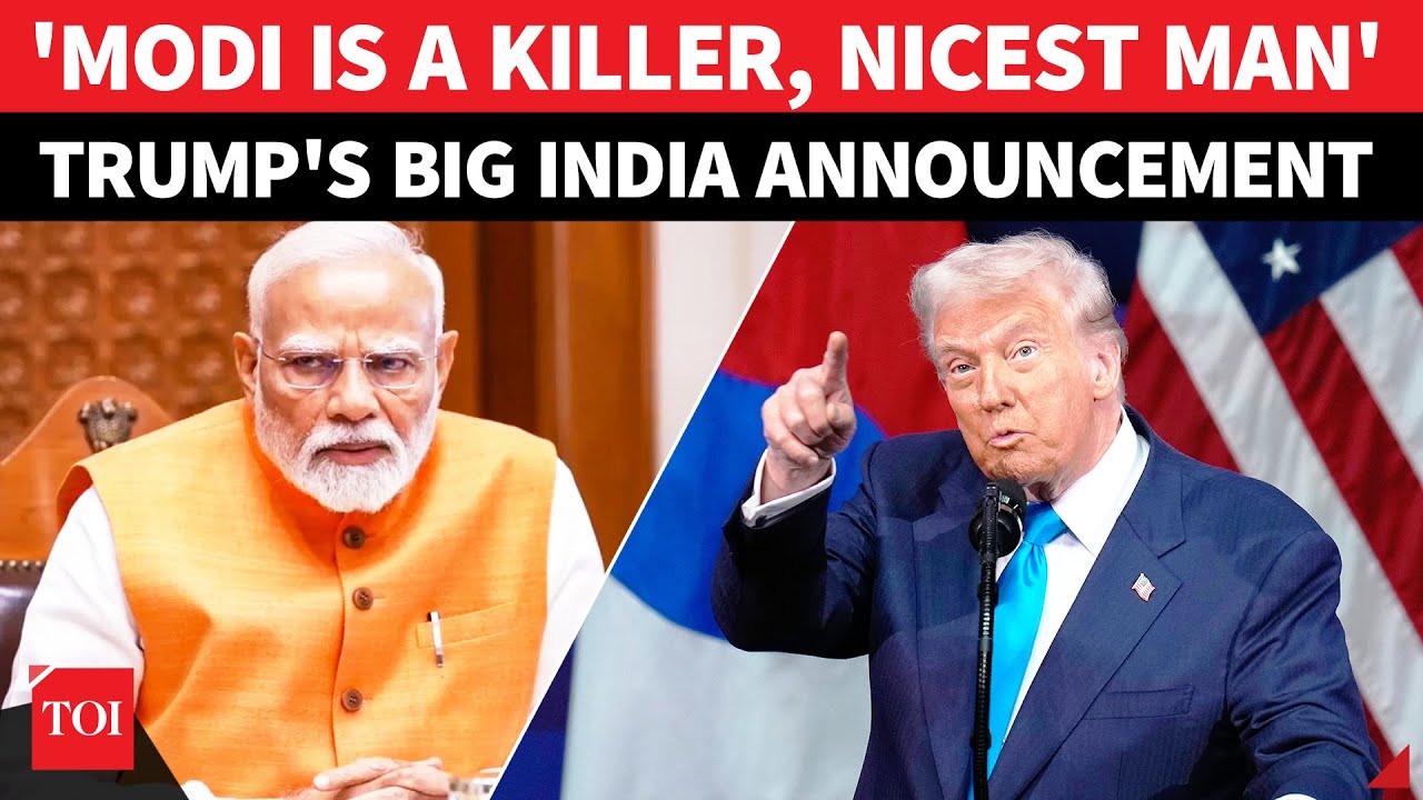 Trump Praises Modi with Flattery, Calls Him a 'Killer' & 'Father Figure' 🇺🇸🇮🇳