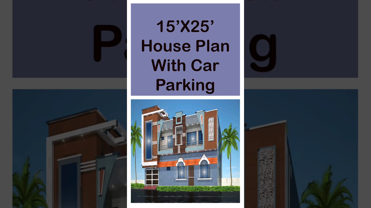 15X25 house plan with car parking || 15 by 25 ka ghar ka naksha || #viral #shorts #housedesign #home