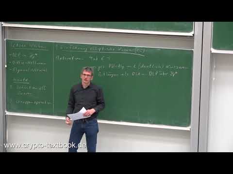 Vorlesung 17: Einführung in die Elliptische-Kurven-Kryptografie (ECC) von Christof Paar