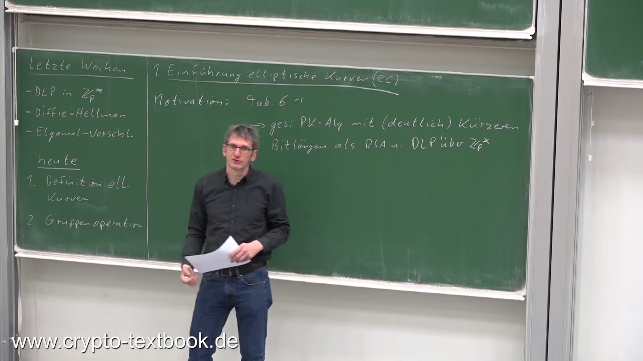 Einführung in Elliptische-Kurven-Kryptografie (ECC) – Vorlesung 17 mit Christof Paar 📚