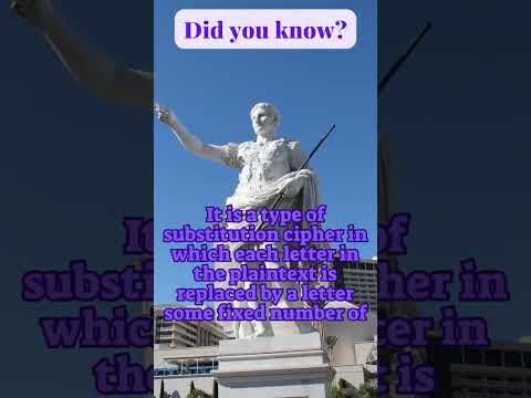 who knew Caesar came up with this one? #didyouknow #facts #history #caesars #codes #code #cipher