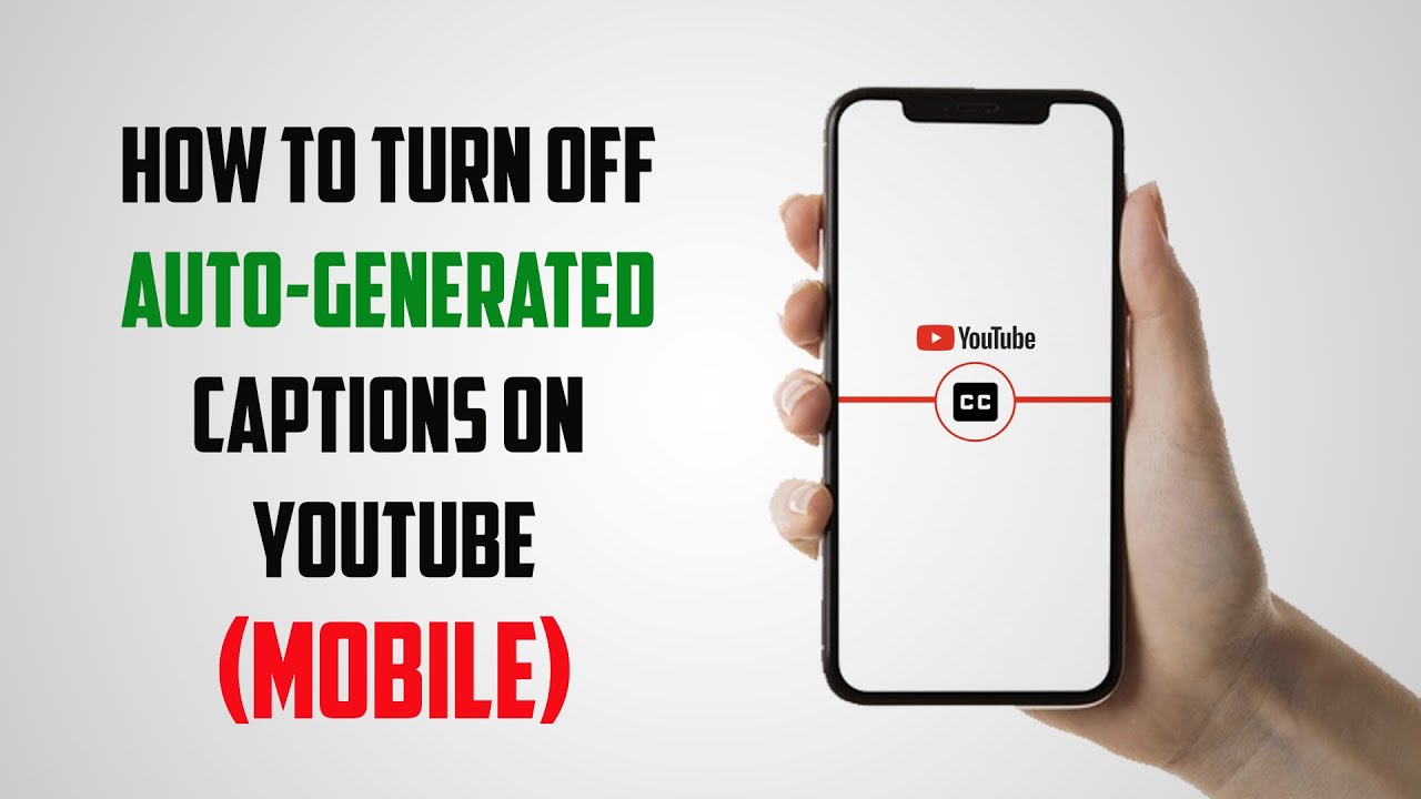 Disable Auto Captions on YouTube Mobile 📱