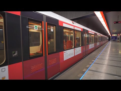 Czech Republic, Prague, metro ride from Prosek to Letňany