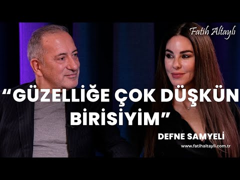 "Güzelliğe çok düşkün birisiyim" / Defne Samyeli, Fatih Altaylı'nın sorularını yanıtladı