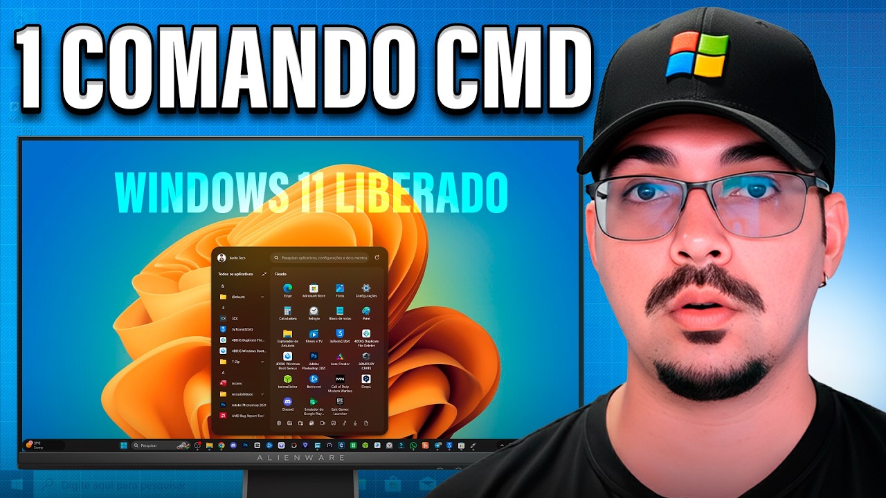 COMANDO BÁSICO! ATUALIZA PC Antigo para Windows 11 25H2 (Sem TPM e Sem Erros) ✨