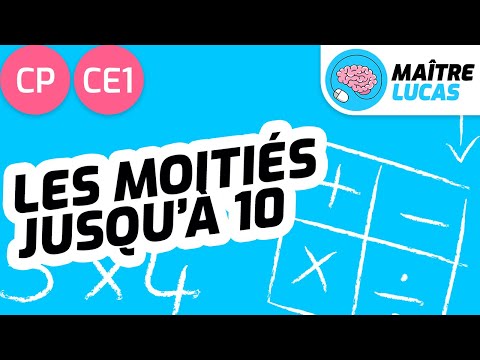 Les moitiés jusqu'à 10 CP - CE1 - Cycle 2  - Maths