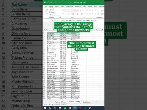 How to VLOOKUP in Excel‼️ #excel