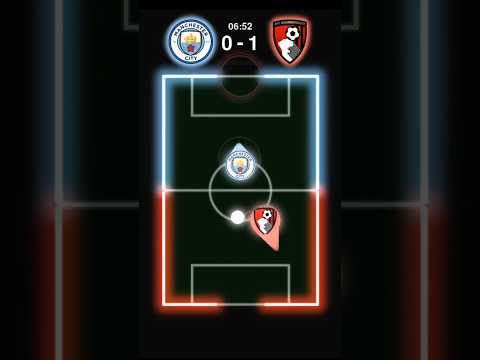 MANCHESTER CITY vs BOURNEMOUTH #footballmarbles #premierleague #manchestercity #bournemouth