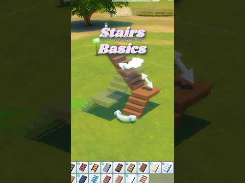 Stairs basics | Sims 4 | No CC | tutorial #sims4 #shortswithcamilla