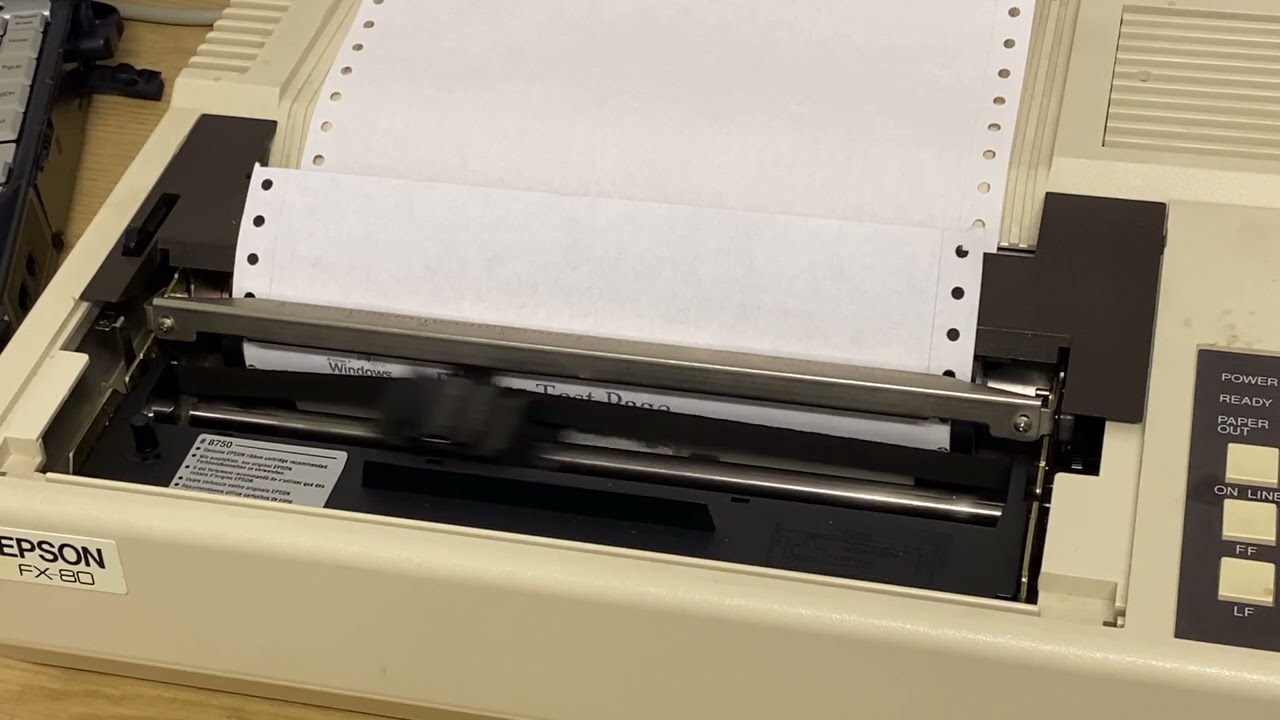 Vintage Epson FX80 Dot Matrix Printer Demo π¨οΈ