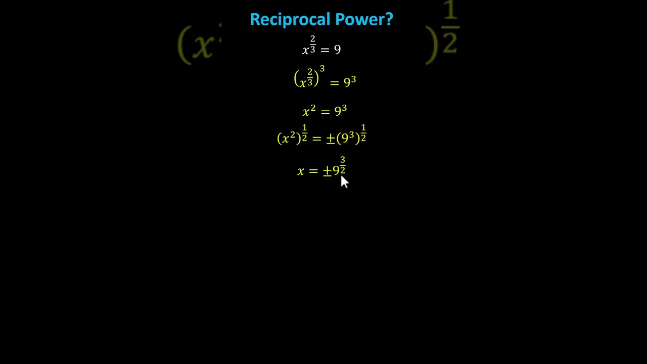 Master Solving Rational Exponent Equations with Two Solutions ๐