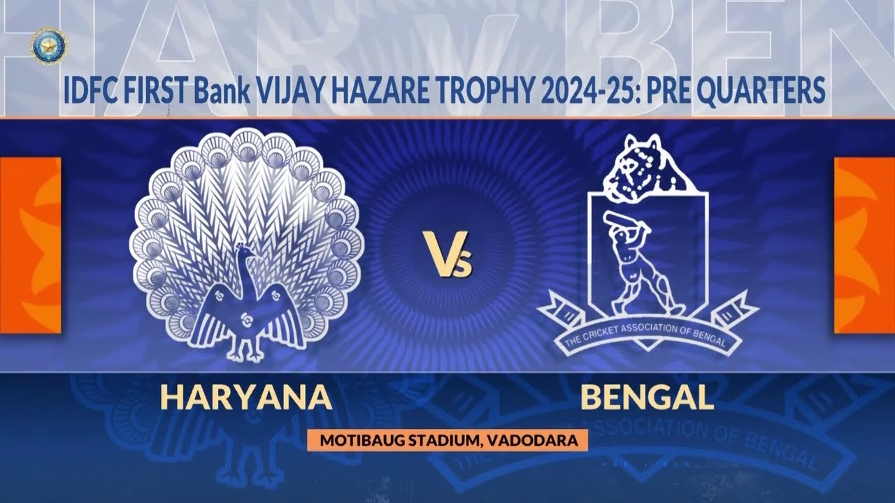 Vijay Hazare Trophy 2025: Haryana vs Bengal Highlights 🏏
