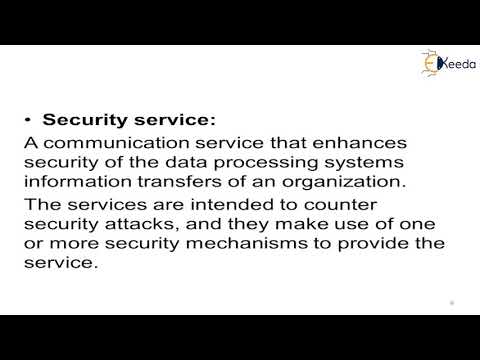 Security Goals, Services, Mechanisms and Attacks | Cryptography and System Security (Reshoot)