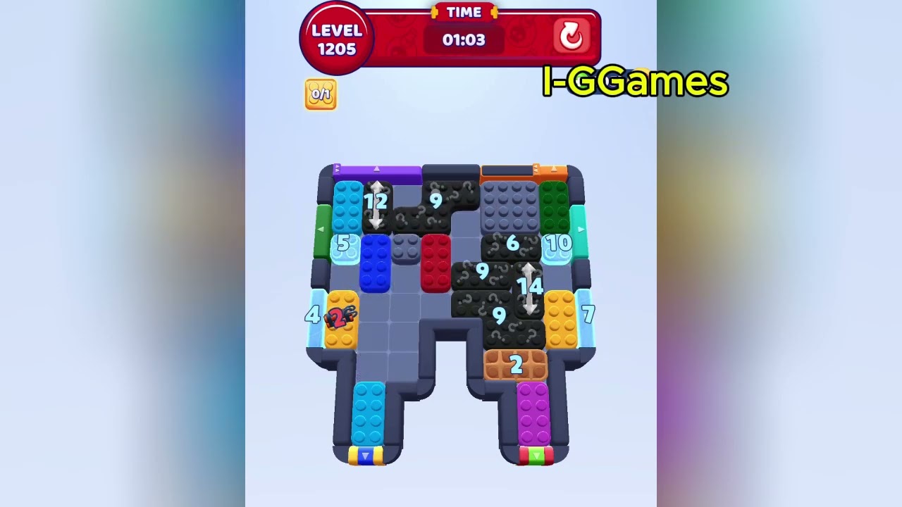 Color Block Jam Level 1205 🟦