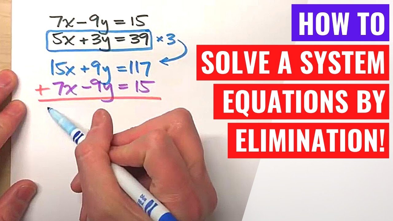 Solve Systems of Equations Using Elimination ✖️