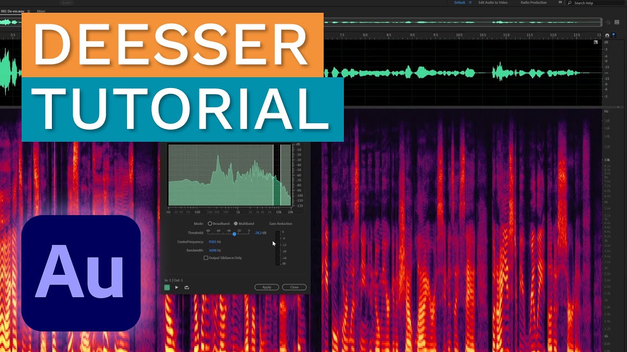Adobe Audition DeEsser Tutorial & Presets 🎙