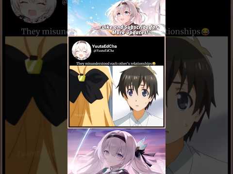 They misunderstood each other's relationships | Gamers! #anime #short