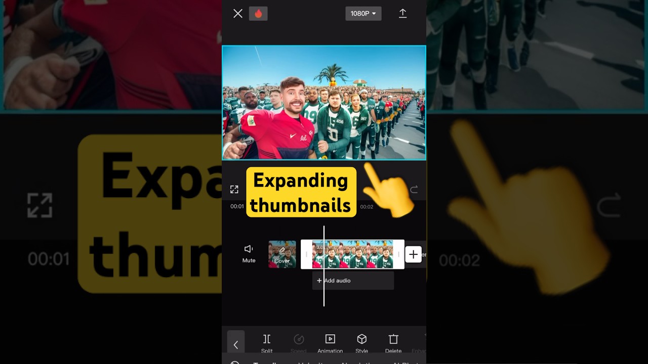 Expand YouTube Thumbnails on CapCut 📱