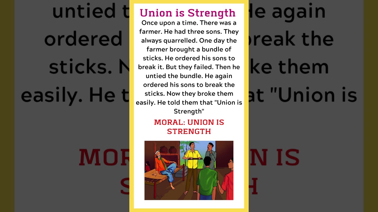 Unity Is Strength: A Bedtime Moral Story 💤