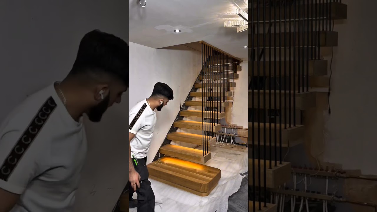 Step-by-Step Guide to Installing Wooden Stairs #stairdesign #woodenstaircase