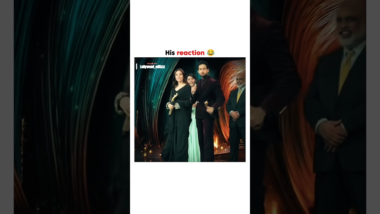 HIS Reaction! 😂 #bilalabbaskhan #humawards2025