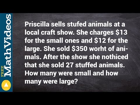 How to solve a word problem with systems of equations