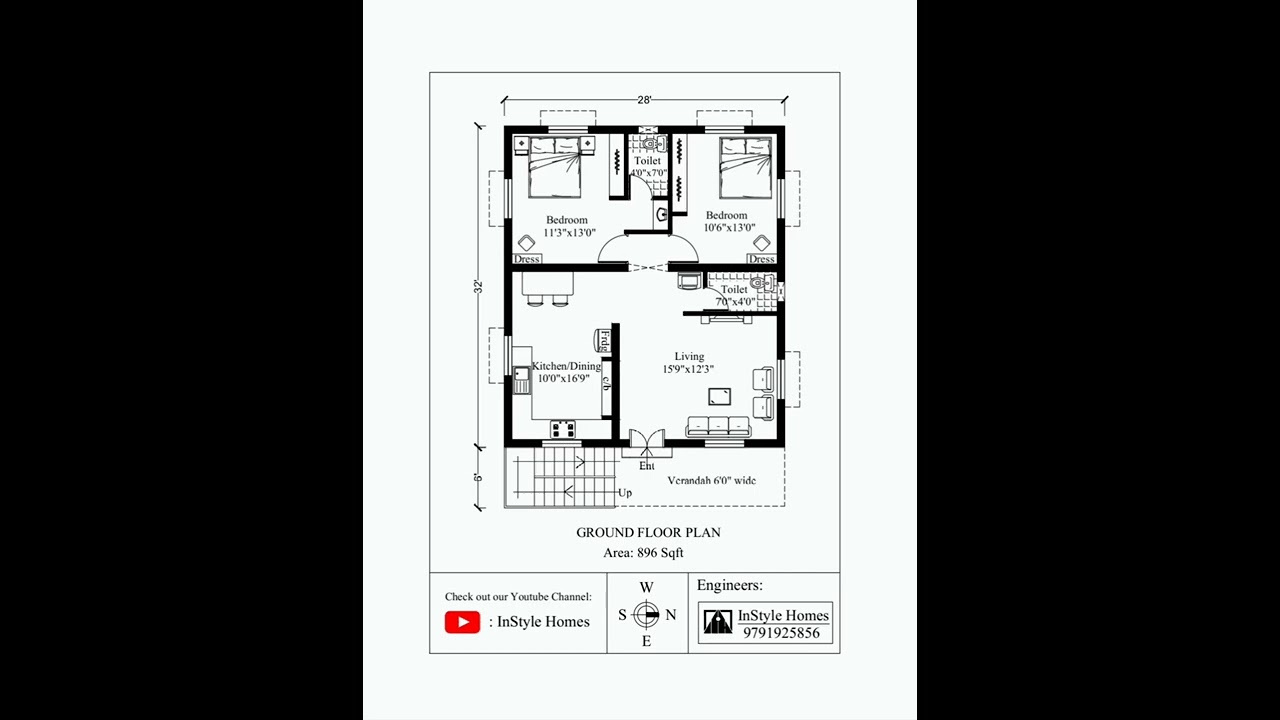 2 Affordable 2-Bedroom House Design 🏡