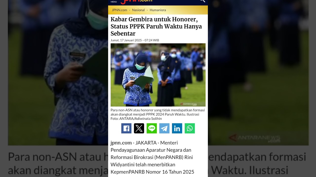 Kabar Gembira untuk Honorer, Status PPPK Paruh Waktu Hanya Sebentar #pppkparuhwaktu #seleksipppk