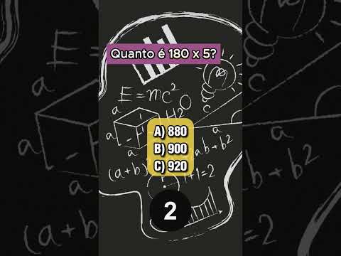 Teste seus conhecimentos em Matemática  #perguntaserespostas #quiz #matemática #viralshorts