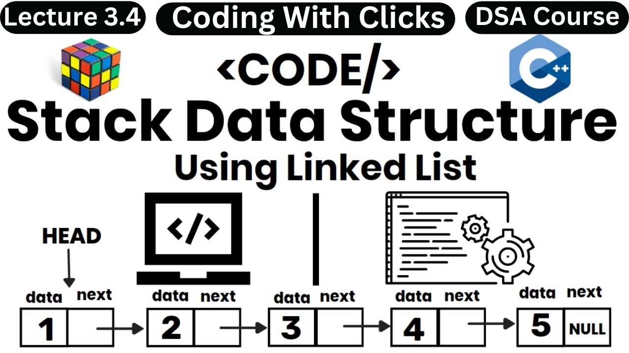 Learn Stack Implementation with Linked List in C++ 🧱 | Data Structures Tutorial