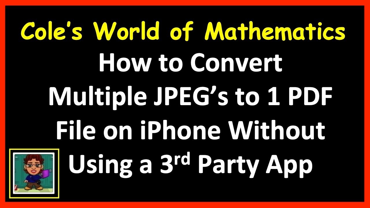 Easily Combine Multiple JPEGs into a Single PDF on iPhone 📱 (No Apps Needed)