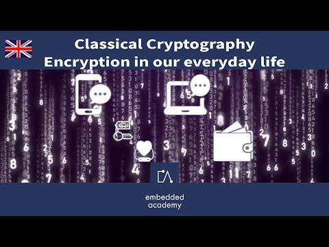🇬🇧 Classical Cryptography - Encryption in our life | Tutorial based on Embedded Academy E-Learning