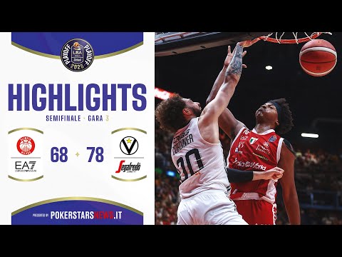 EA7 Emporio Armani Milano – Virtus Segafredo Bologna  | PokerstarsNews Highlights | SF | Gara-3