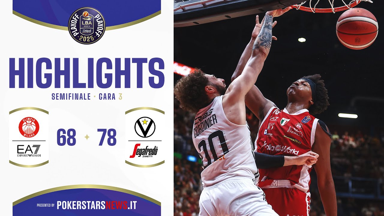 EA7 Emporio Armani Milano vs Virtus Segafredo Bologna – Semifinale Gara 3 Highlights | PokerstarsNews