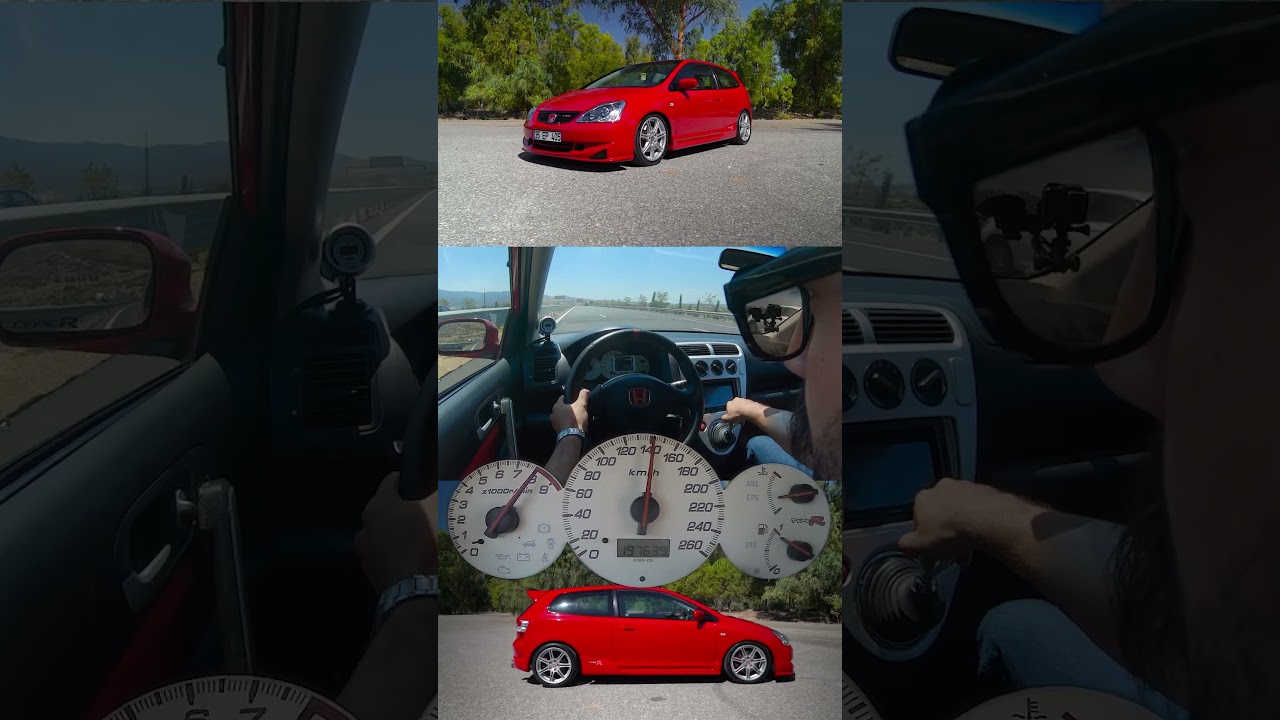 Honda Civic Type R EP3: 100-200 km/h & K24 VTEC Sound 🚗