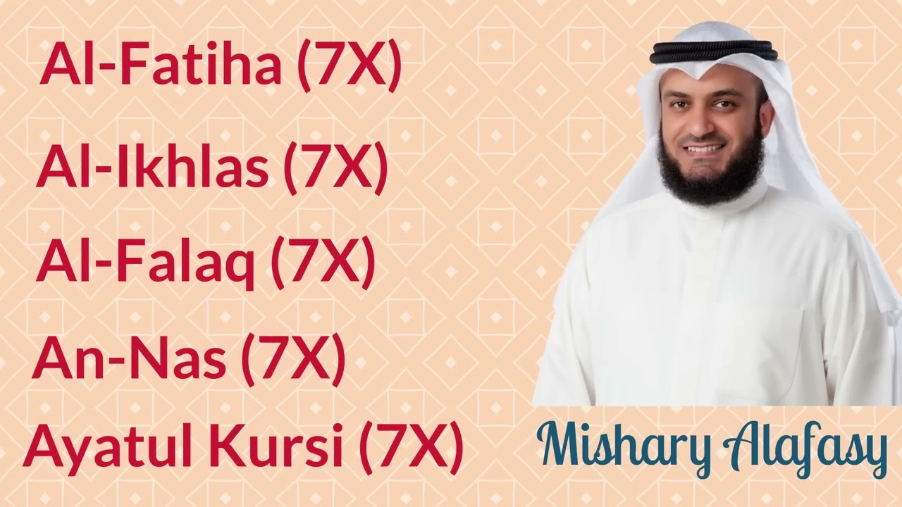 Mishary Rashid Alafasy 7X Recitation of Key Surahs