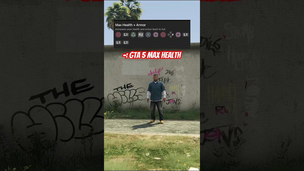 GTA 5 PS4 Max Health & Armour Cheat ๐ช