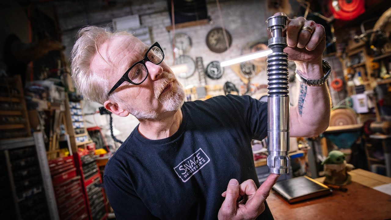 Adam Savage Builds Luke's Lightsaber ⚔️