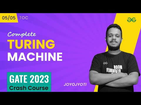 Turing Machine | Theory of Computation | GATE 2023 CRASH COURSE