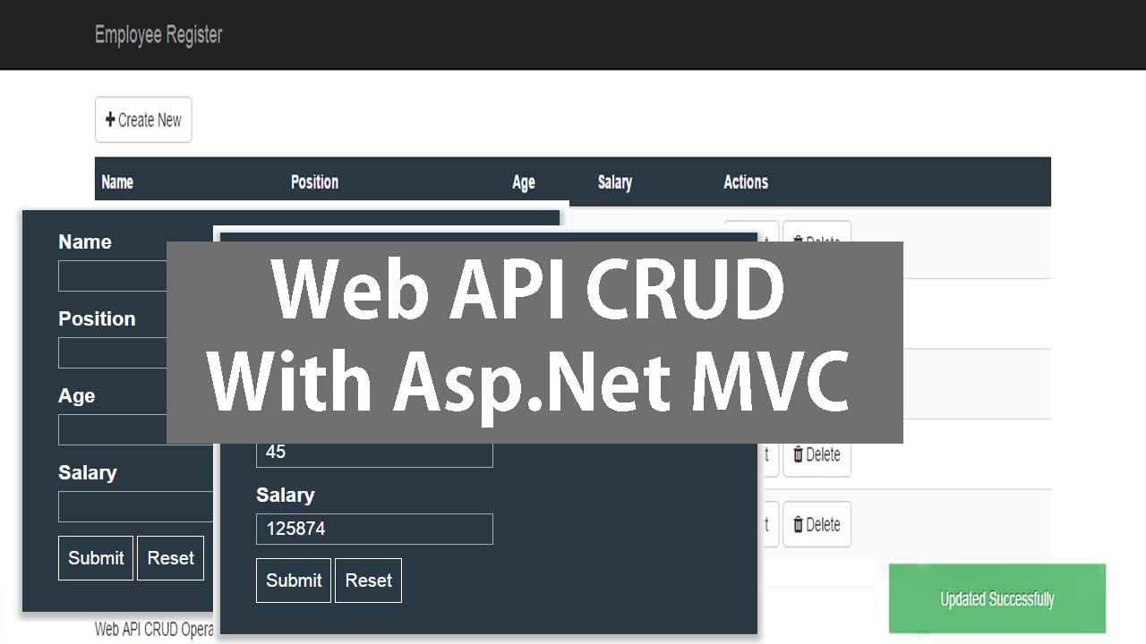 ASP.NET MVC & Entity Framework CRUD API