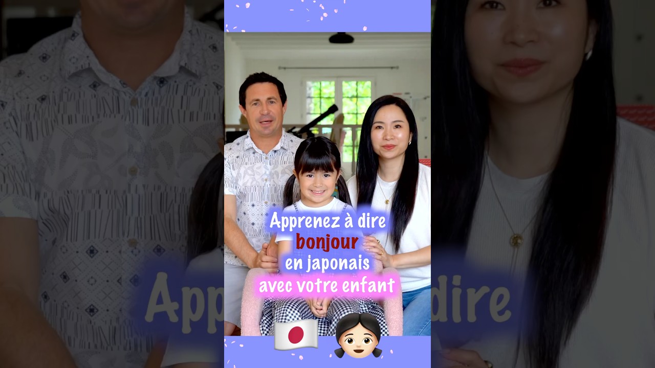 Apprendre à dire « bonjour » en japonais avec son enfant
