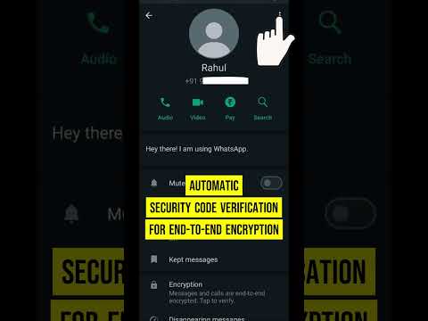 WhatsApp New Security Feature #whatsapp #whatsappnewfeatures