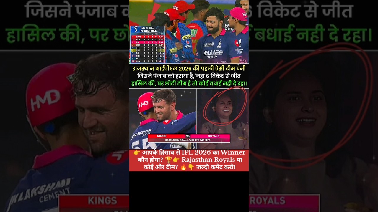 Rajasthan Royals Qualify for IPL 2026 🏆 | Beat Punjab by 6 Wickets